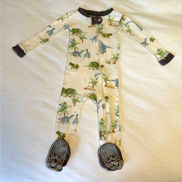 Burt’s Bees | Dinosaur Footie Pajamas | 12 months - Picture 3 of 5